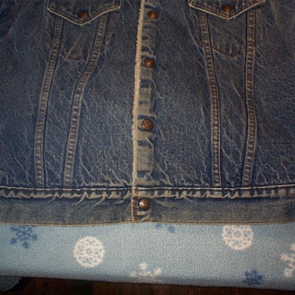 Vintage Levi’s Trucker Jacket Sherpa Lined  size 50 - Picture 4 of 5